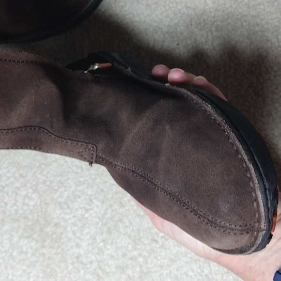 Polo Sport women's brown suede zip winter boots with wool lining. Size 7 - Picture 3 of 13